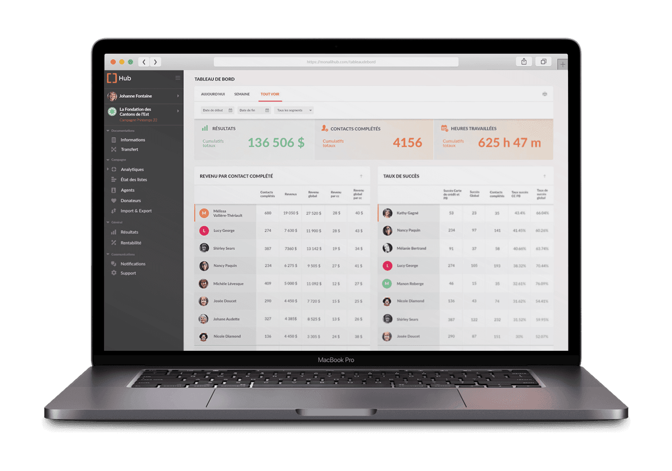Track your results in real time!
